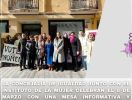 La Concejalia de Igualdad y el Centro de la Mujer Almansa celebran el 8M con una mesa informativa y actividades divulgativas